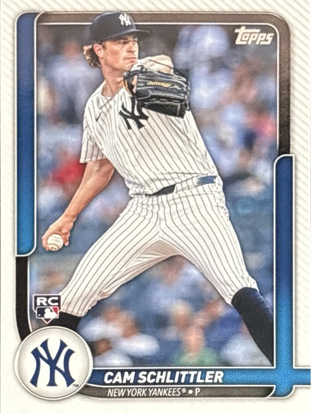 Topps New York Yankees Rookie Baseball Card - Cam Schlittler